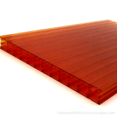 Eco-Friendly Anti UV Colored Polycarbonate Hollow Sheet